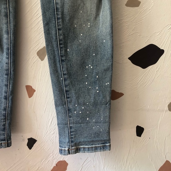 KanCan Distressed Paint Splatter Boyfriend Jeans size 25/3 - Picture 6 of 13